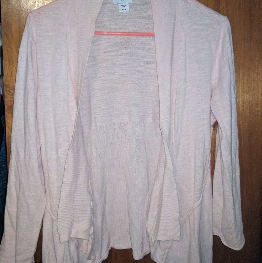 Pale pink cardigan